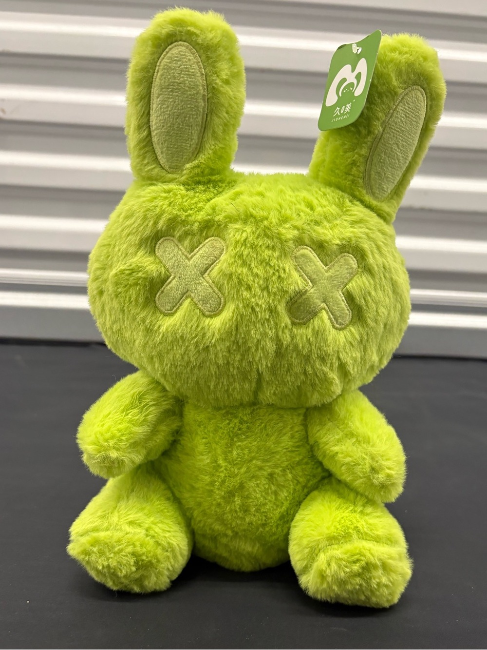 Lime Green Plush Bunny Stuffed Animal NWT